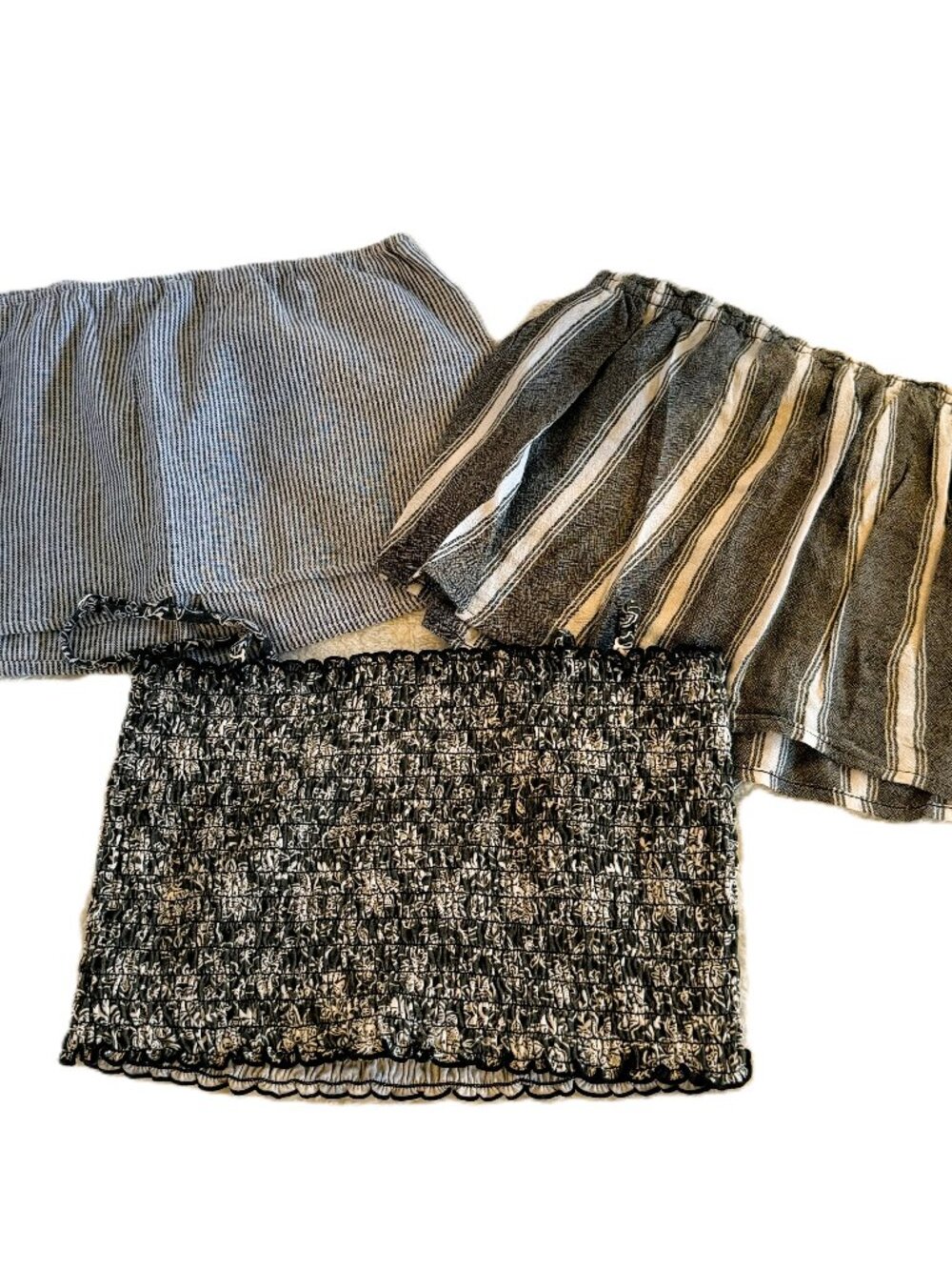 Crop Top Bundle Lot of 3 Black